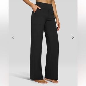 Elegant Black Wide-Leg Women's Pants